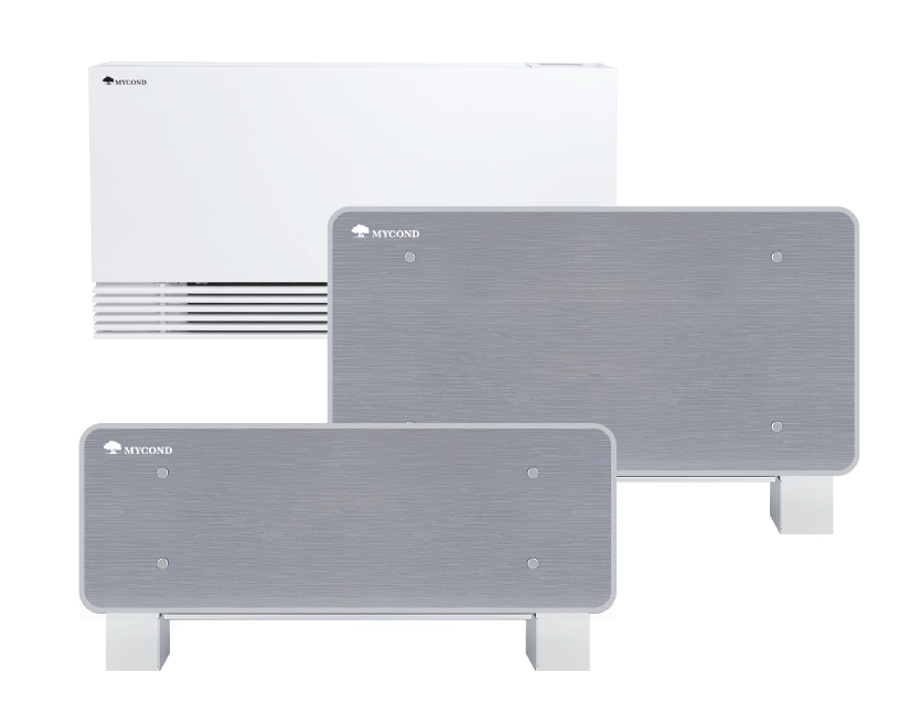 Diagramă care ilustrează funcționarea unei unități de ventiloconvector &icirc;n sistemele HVAC.