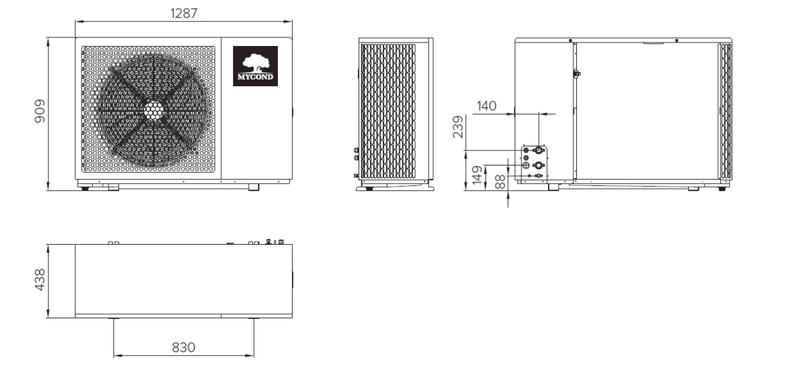 Mycond BeeEco Dimensiuni generale - 2