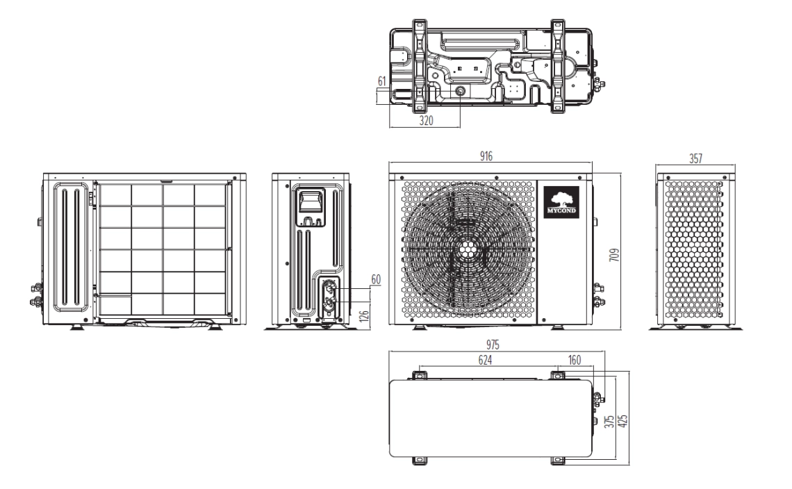 MyCond BeeHeat Dimensiuni generale - 2
