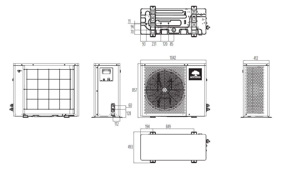 MyCond BeeHeat Dimensiuni generale - 4