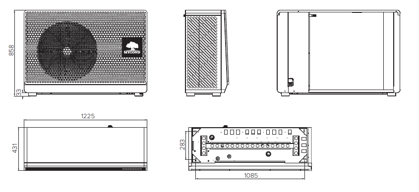 MyCond BeeSmart All-in-One Dimensiuni - 3