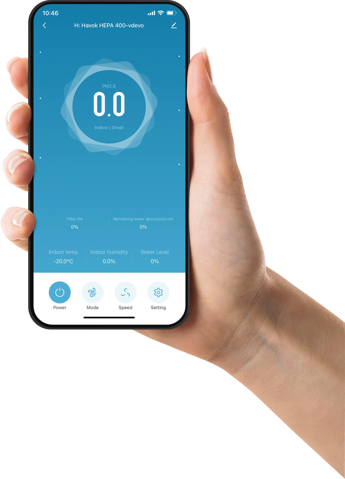 MyCond H:HAVOK HEPA 400 Wi-Fi încorporat pentru control