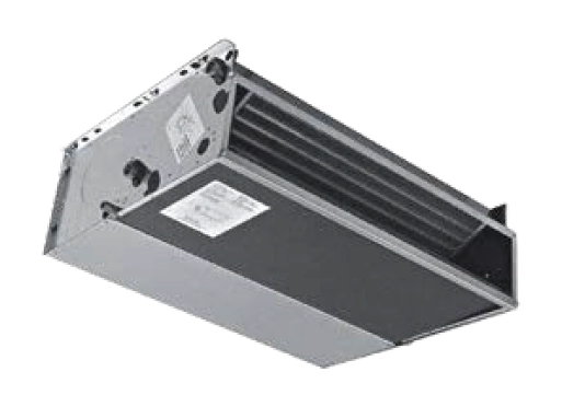 Ventilconvector versatil din seria SEC/F expus în interior.