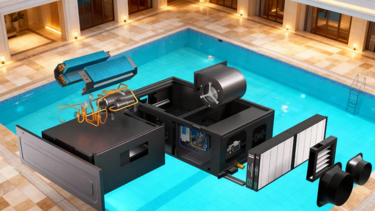 Dezumidificator de canal pentru piscine - controlul umidității Mycond MSHAC