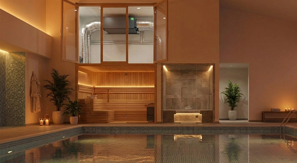 Dezumidificator de canal pentru piscine: tehnologii de economisire a energiei Mycond MSHAC